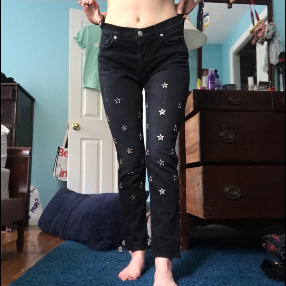Hudson Riley Straight Leg Jean (STAR GROMMETS🌟)